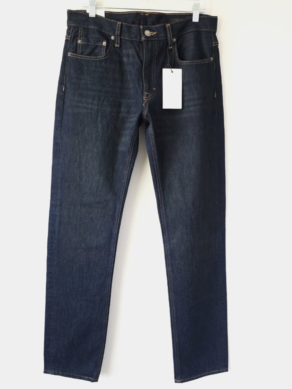 Zara ZW Cigarette Slim Mid Rise Jeans 6 Dark Wash NWT